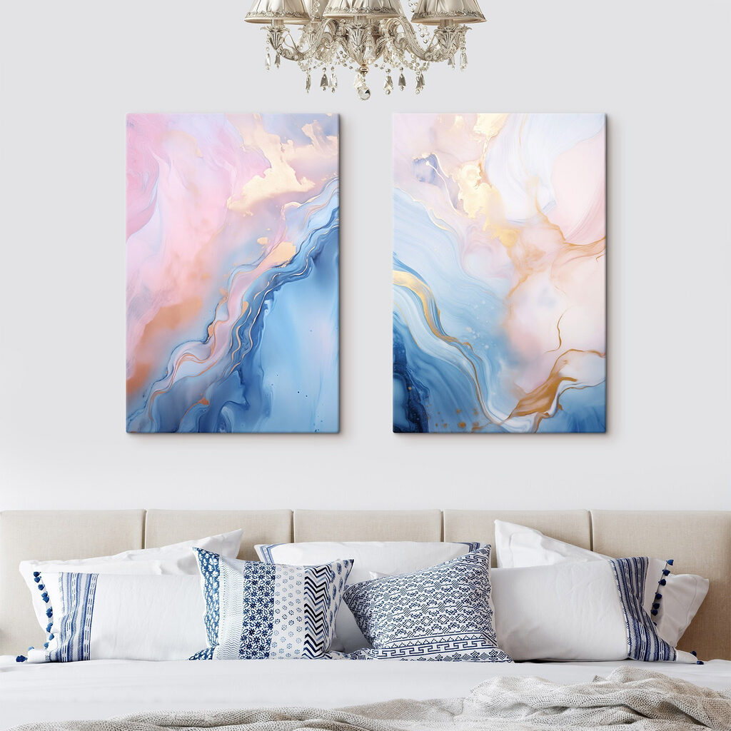 Soft hues blending in harmonious flow