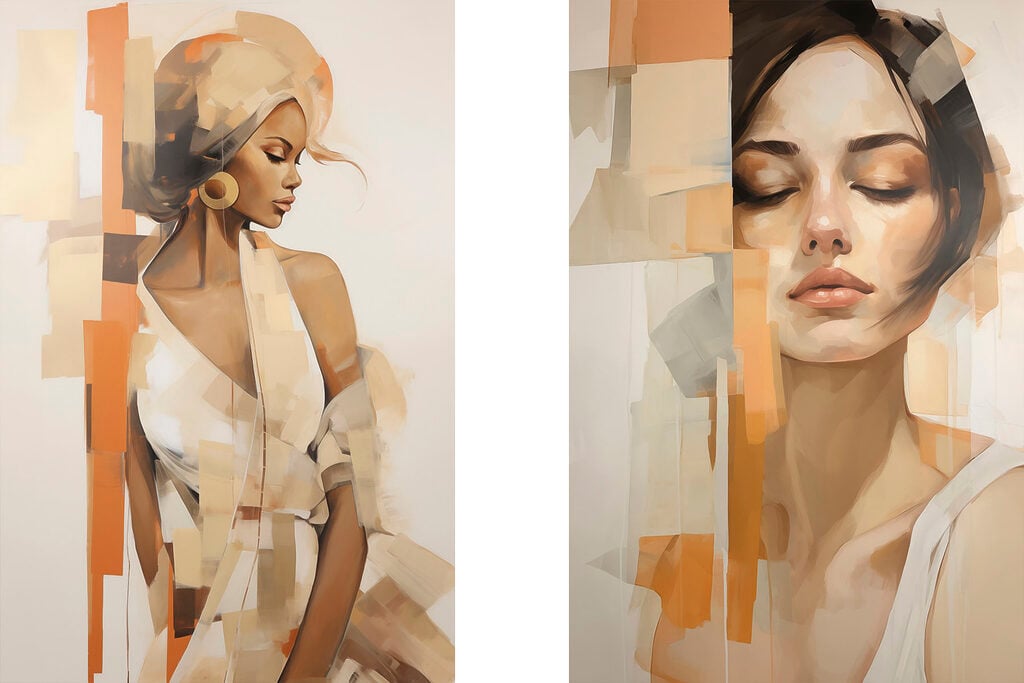 Collage of a woman