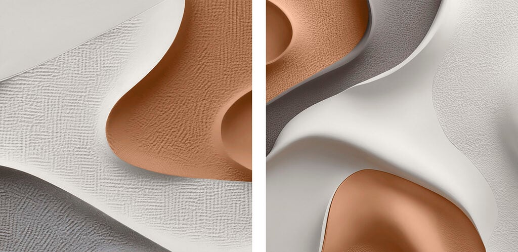 Elegant curves in contrasting shades