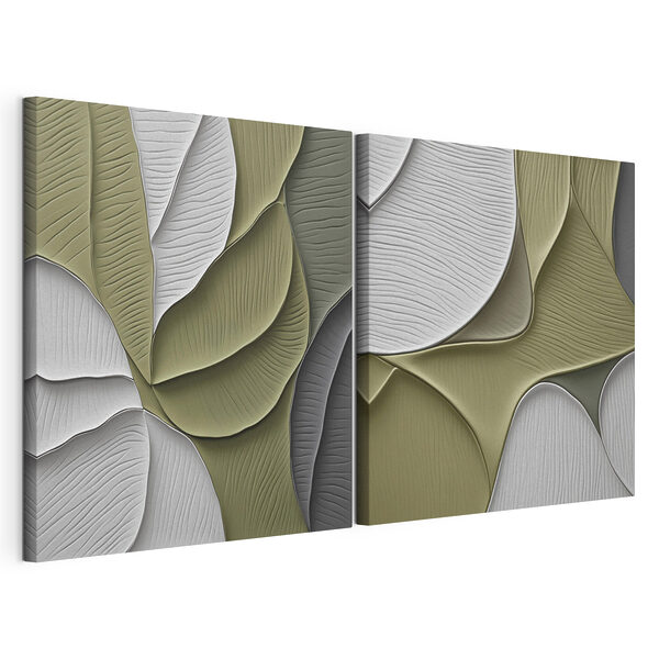 Impression sur toile modulaire Des nuances douces dans des tons terre apaisants