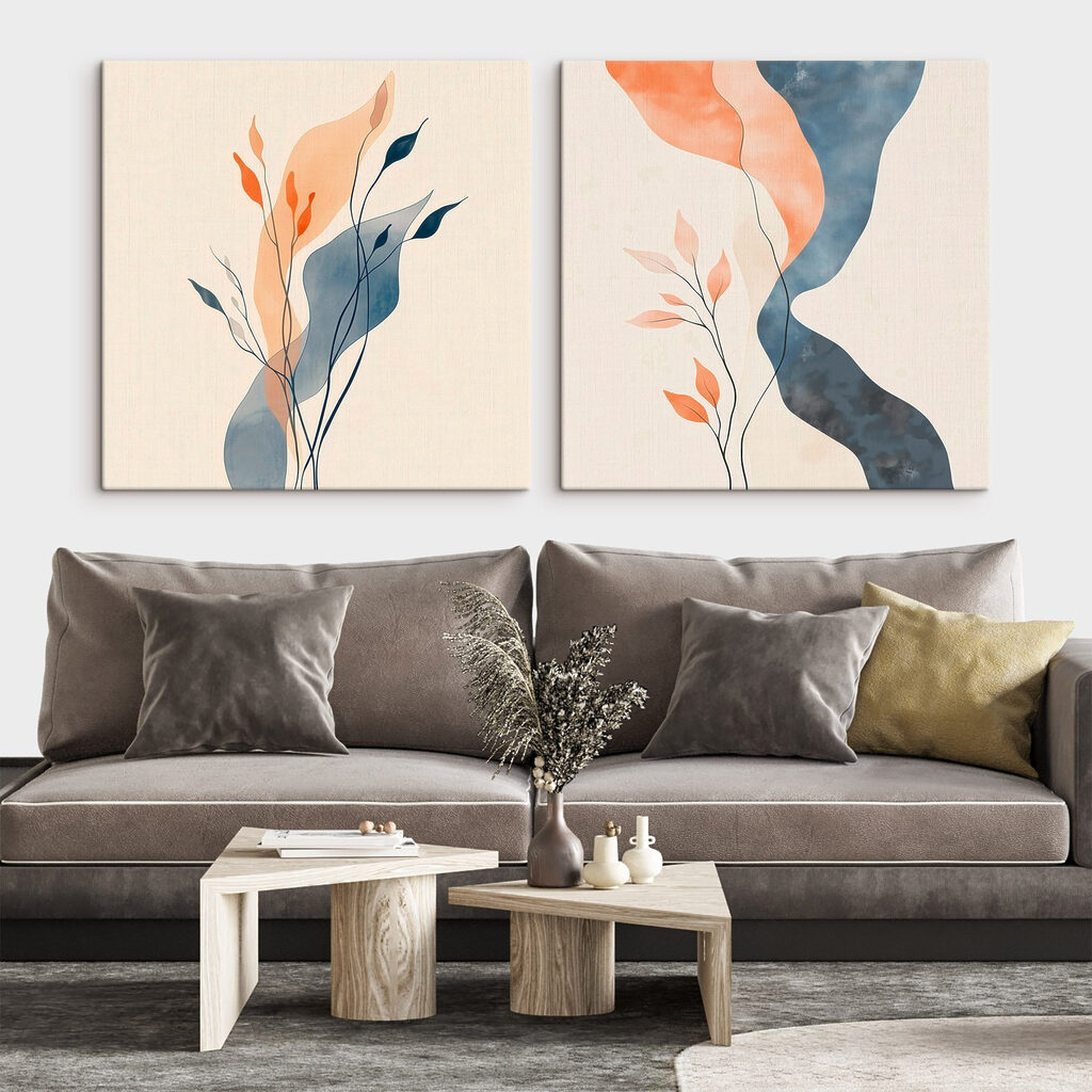Gentle curves and warm hues combined