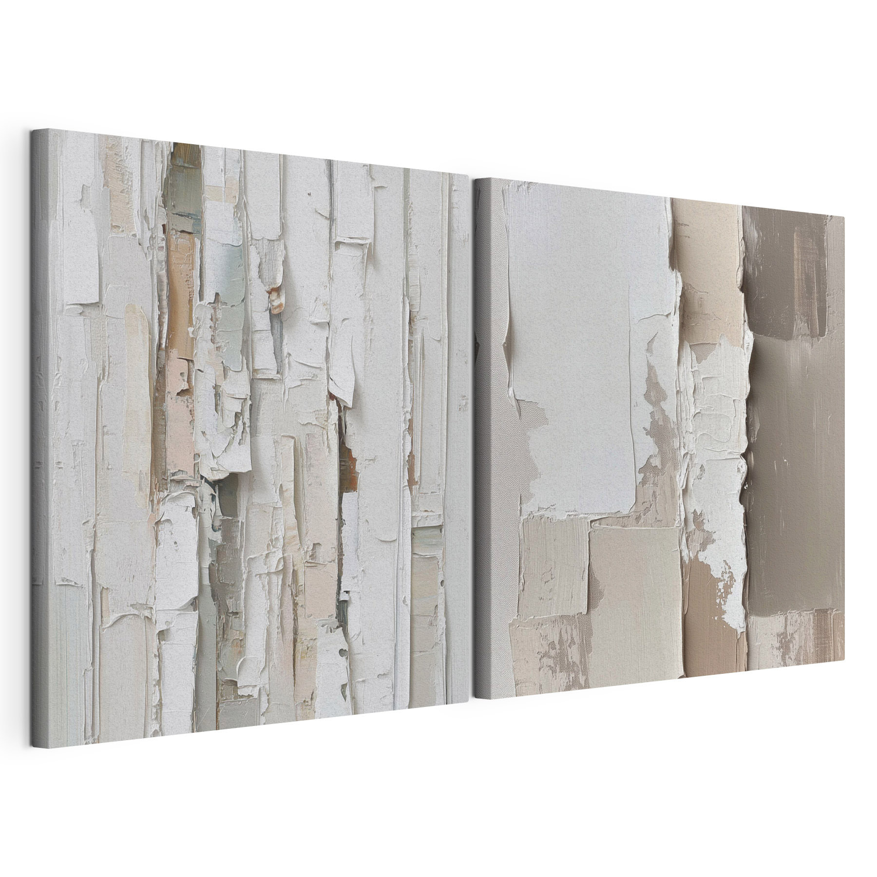 Textured layers in soft neutral tones