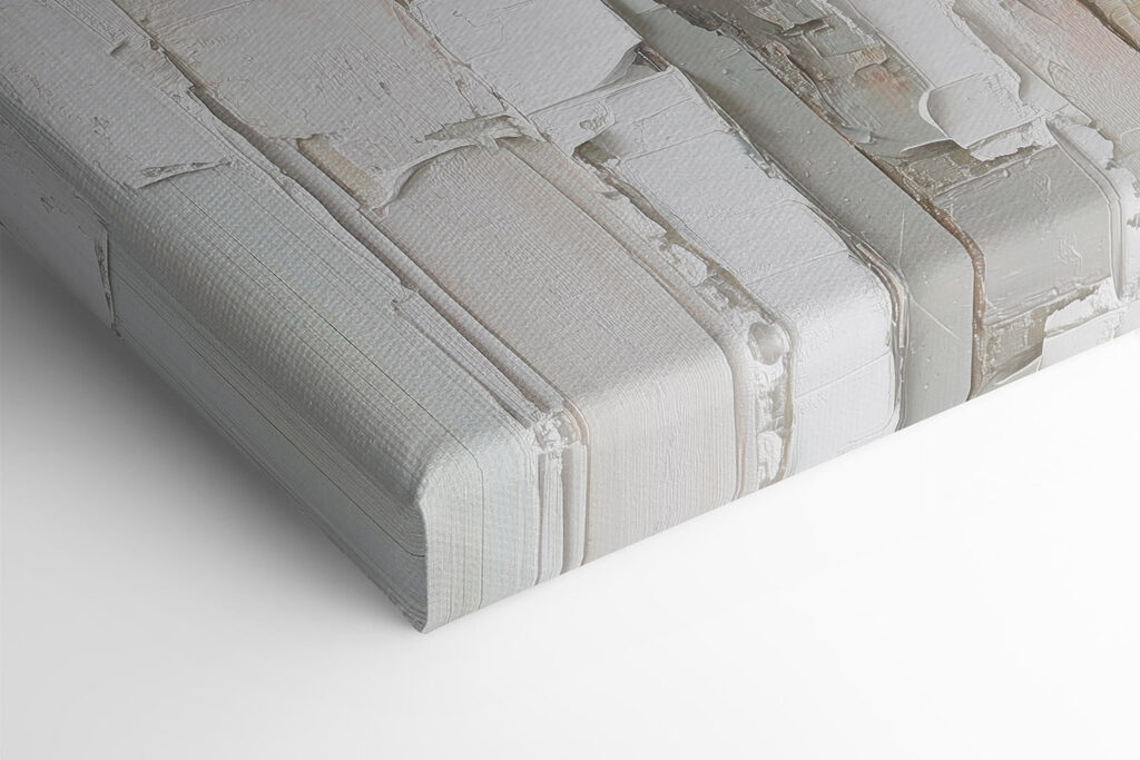 Textured layers in soft neutral tones