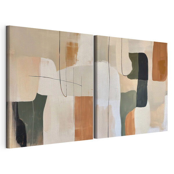 Impression sur toile modulaire Peinture de différentes couleurs