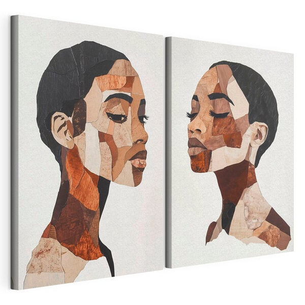 Collage of a woman's face