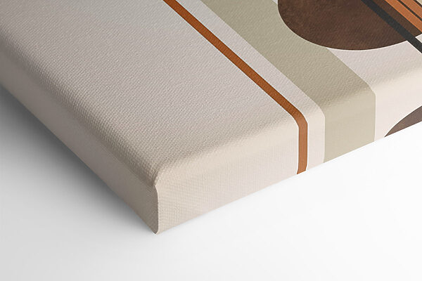 Two images of plants and circles