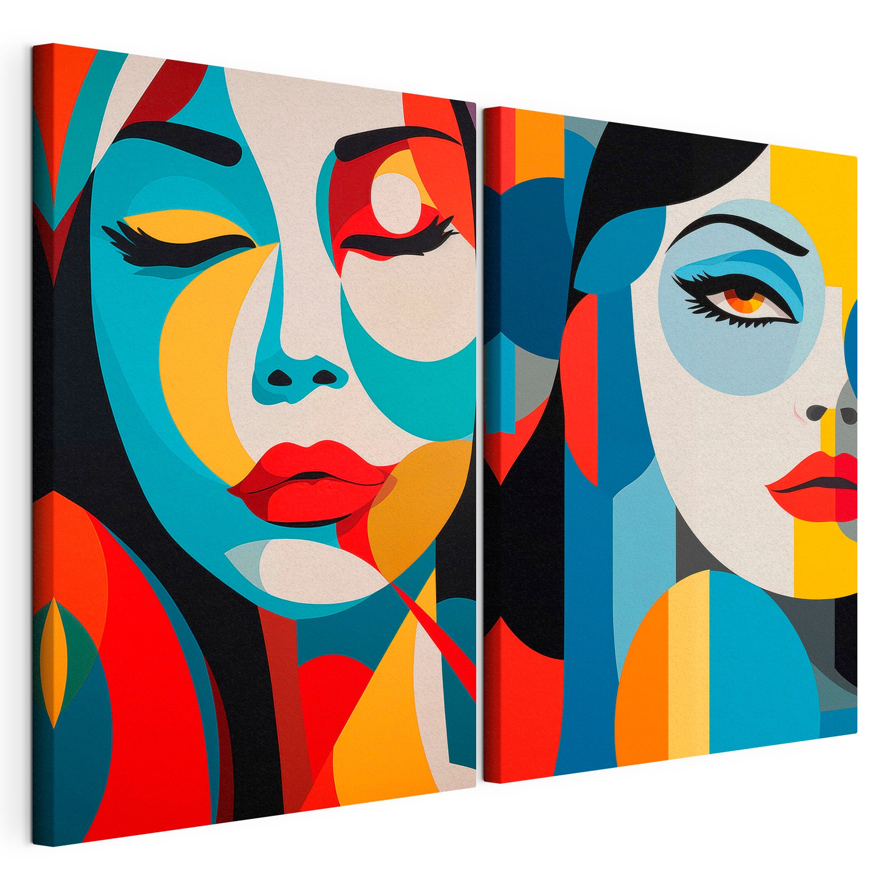 Collage of a woman's face