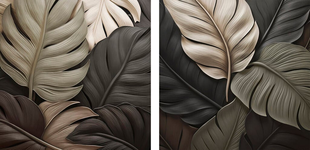 Nature-inspired artistic leaf arrangement