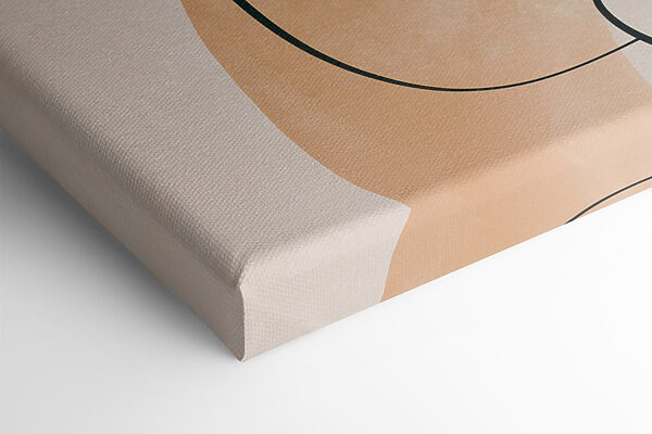 - Abstract profiles in soft hues