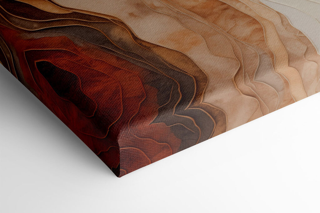 Flowing forms in earthy tones