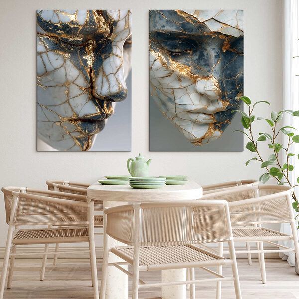 Cracked beauty in artistic form