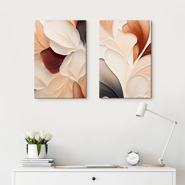 Delicate waves in soft colors
