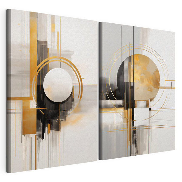 Impression sur toile modulaire Deux œuvres d'art