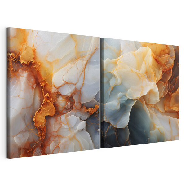 Impression sur toile modulaire Un flux éthéré de couleurs douces