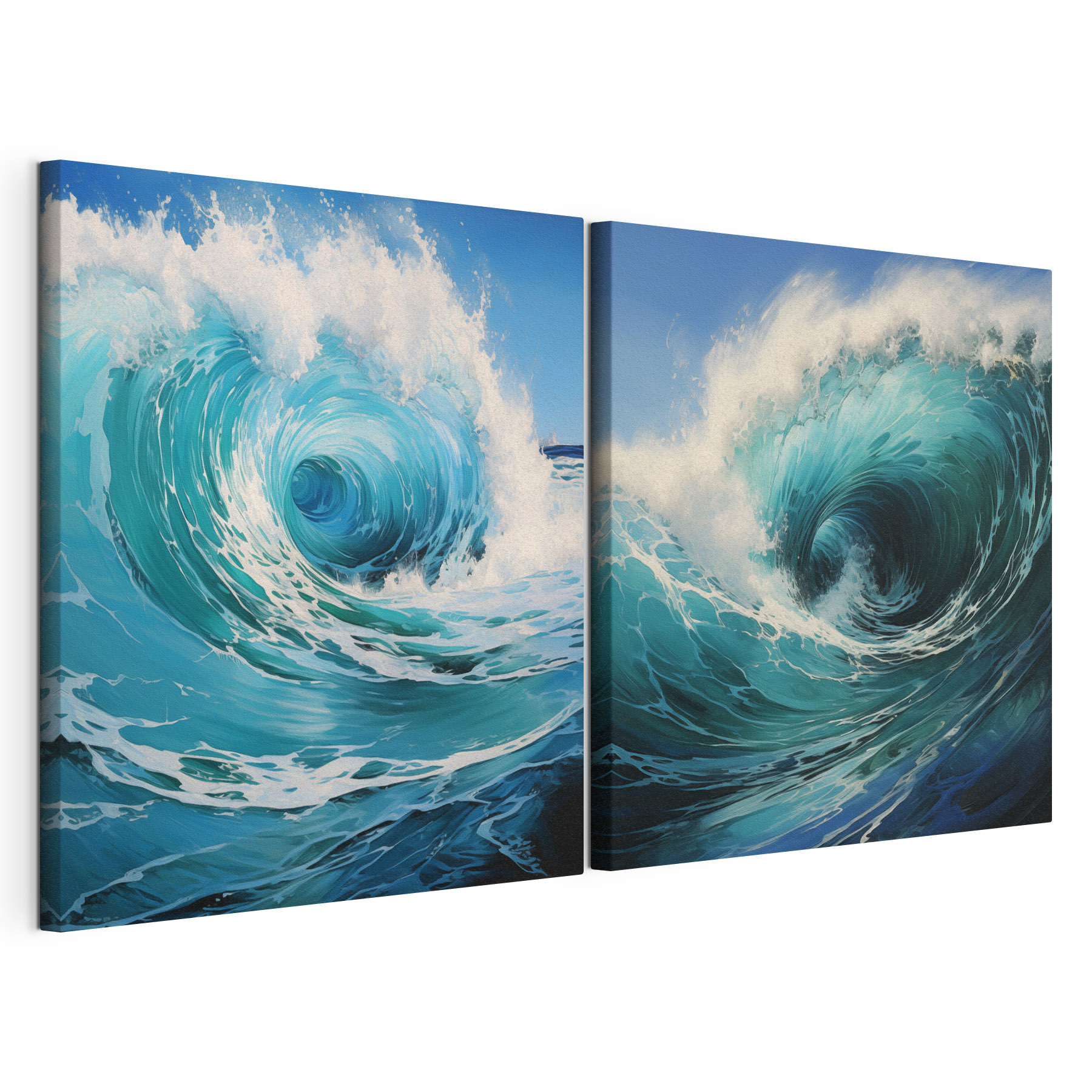Collage of a wave