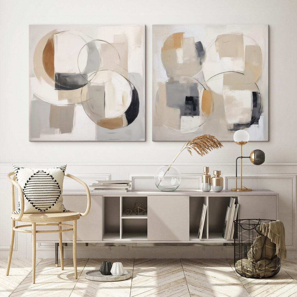 Pair of art pieces