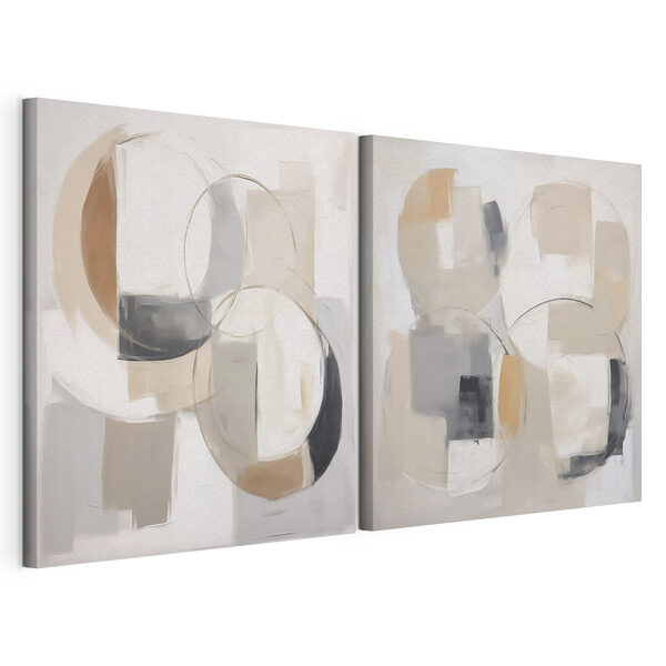 Impression sur toile modulaire Paire d'œuvres d'art
