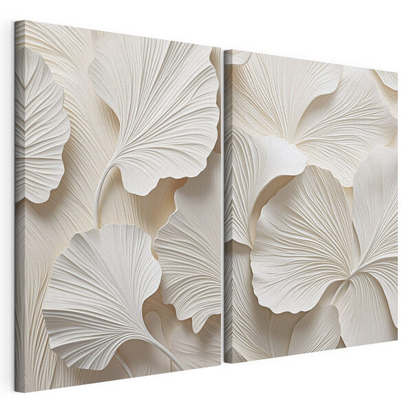 Impression sur toile modulaire Des superpositions délicates inspirées de la nature