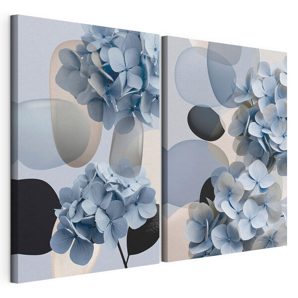 Impression sur toile modulaire Collage de fleurs