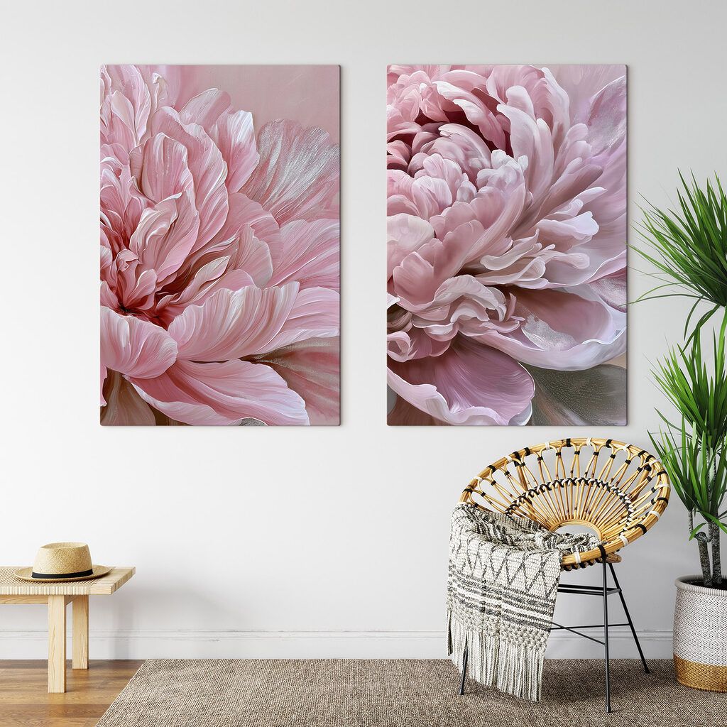 Soft petals in delicate pink hues