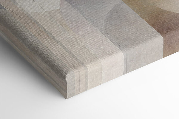 - Curves and shapes in soft tones