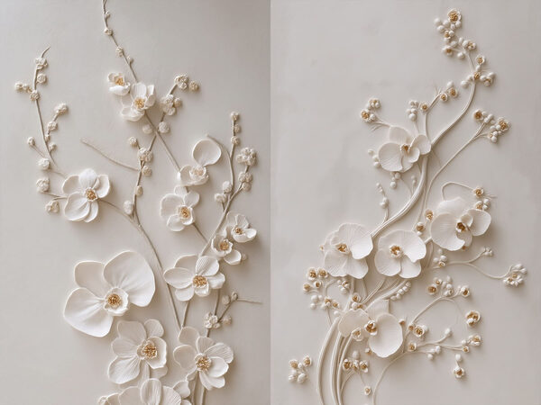 Elegant floral design in soft tones