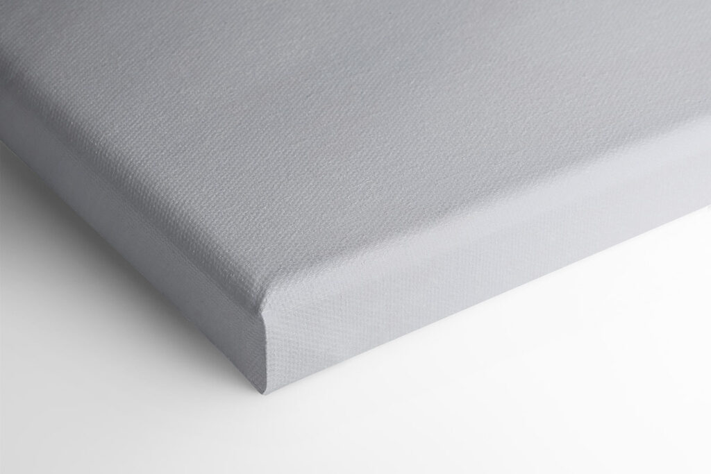 Collage of blue and white paint