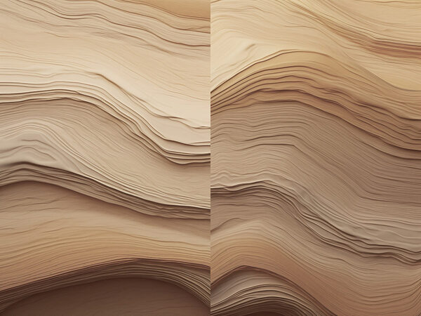 Flowing layers of soft hues