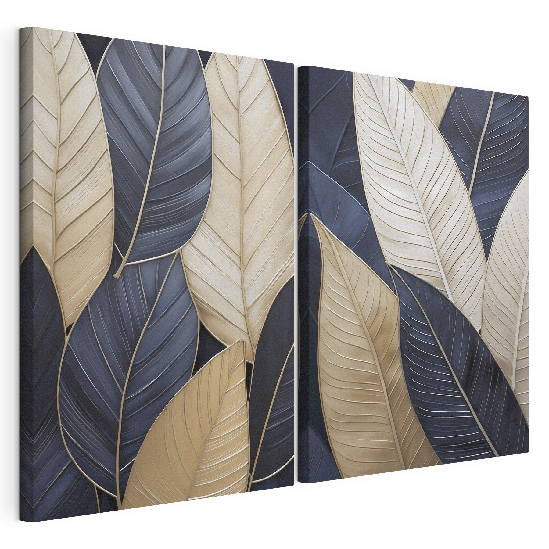 Elegant leaves in subtle tones