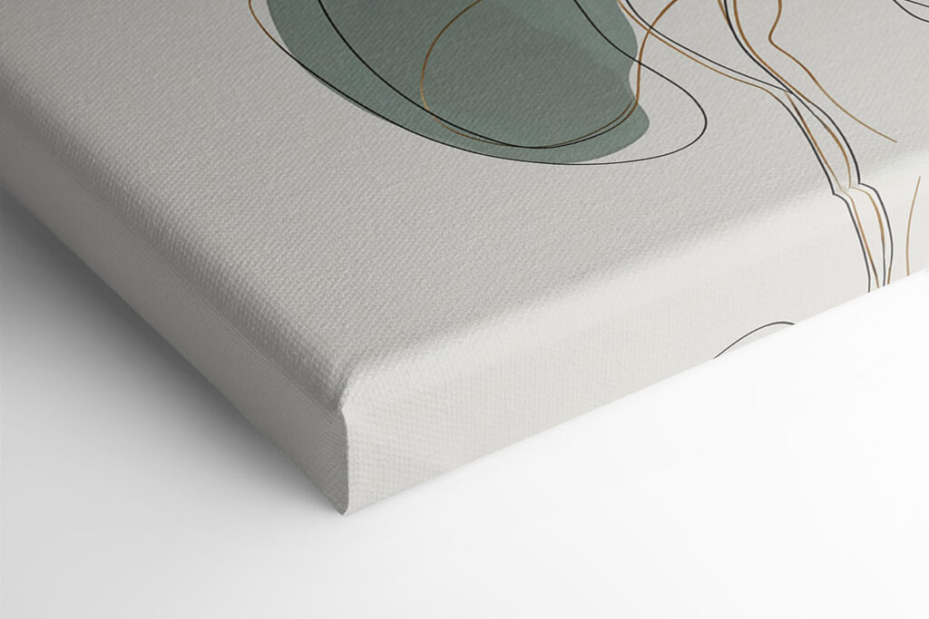Flowing lines and soft colors blend