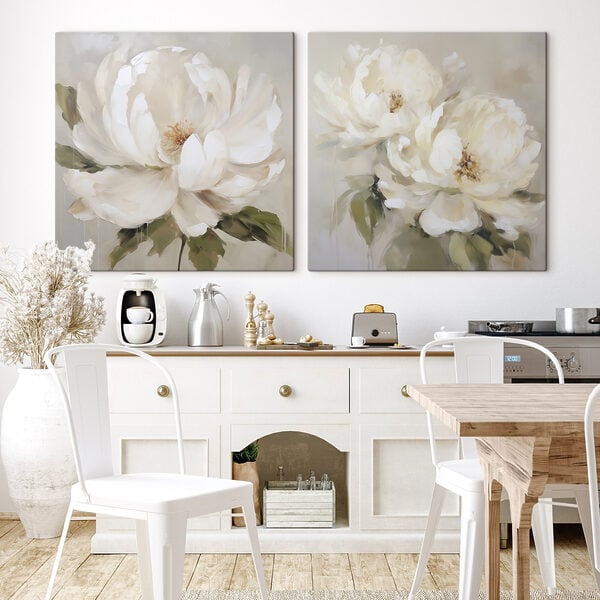 Painting of a white flower