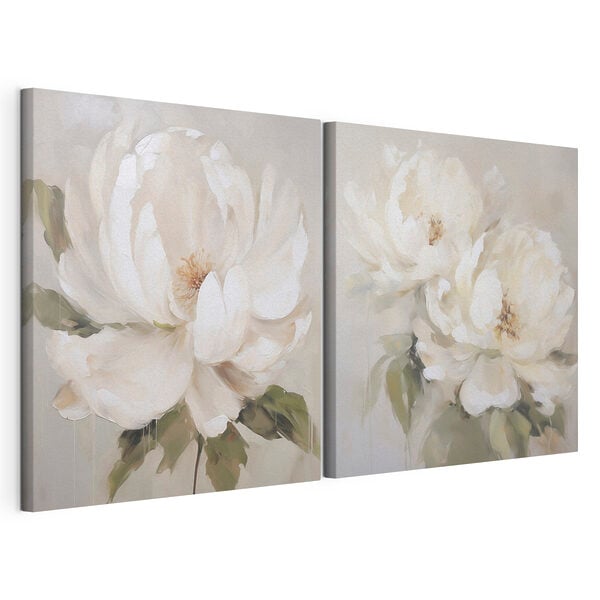 Painting of a white flower