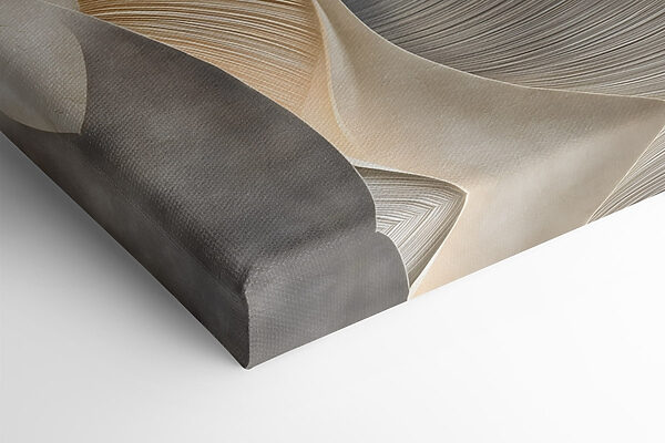 Sleek curves in soft color palette