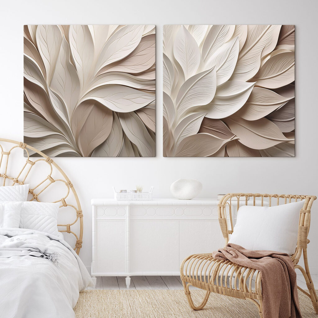 Delicate layers of soft hues