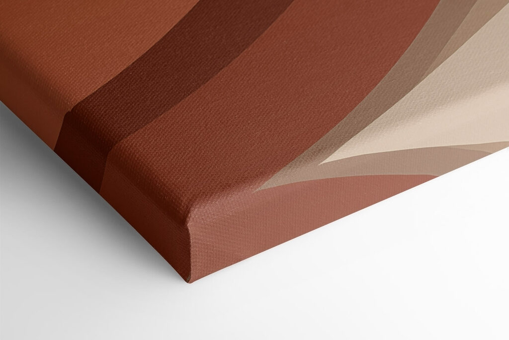 Flowing waves of warm colors