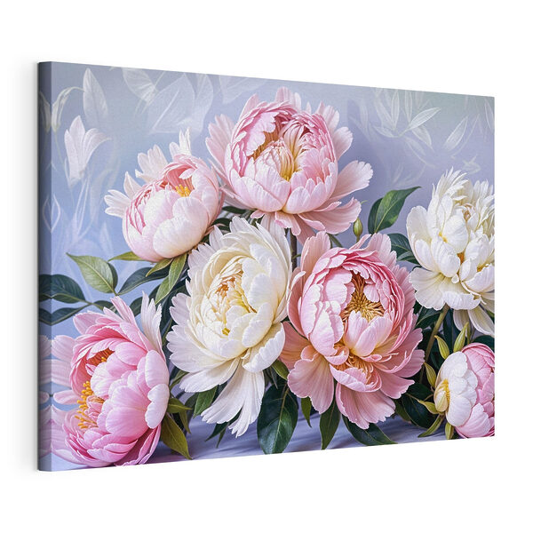 Groupe de fleurs roses et blanches Tableaux Groupe de fleurs roses et blanches