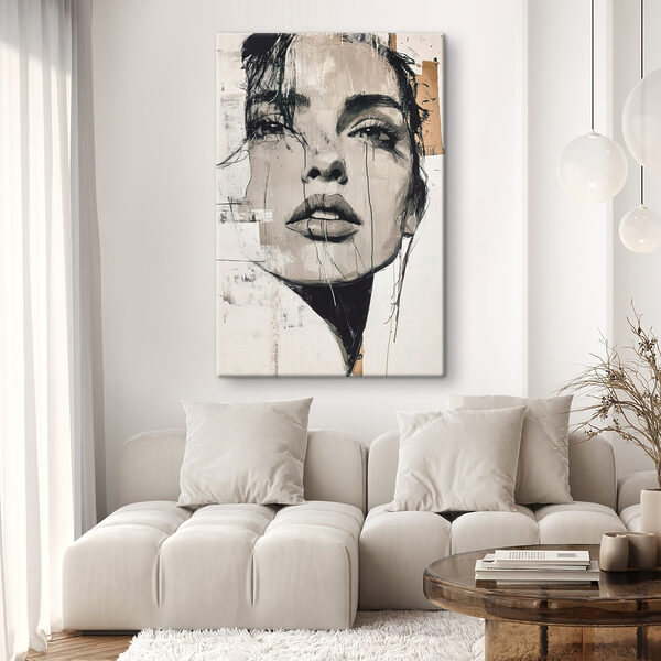 Tableaux Peinture représentant le visage d'une femme