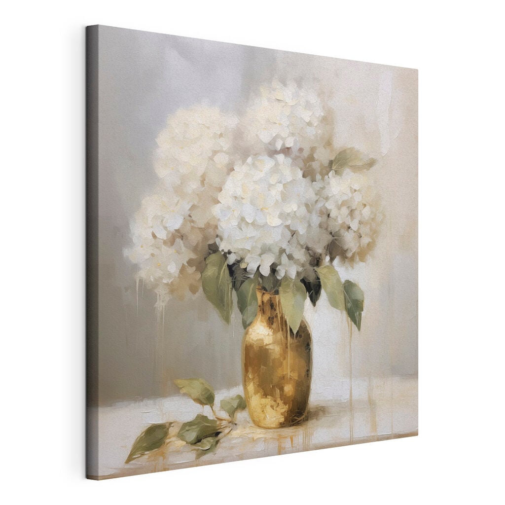 Painting of flowers in a vase