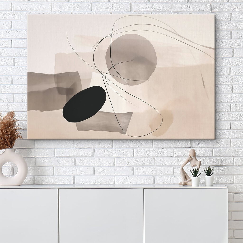 Black and white art piece