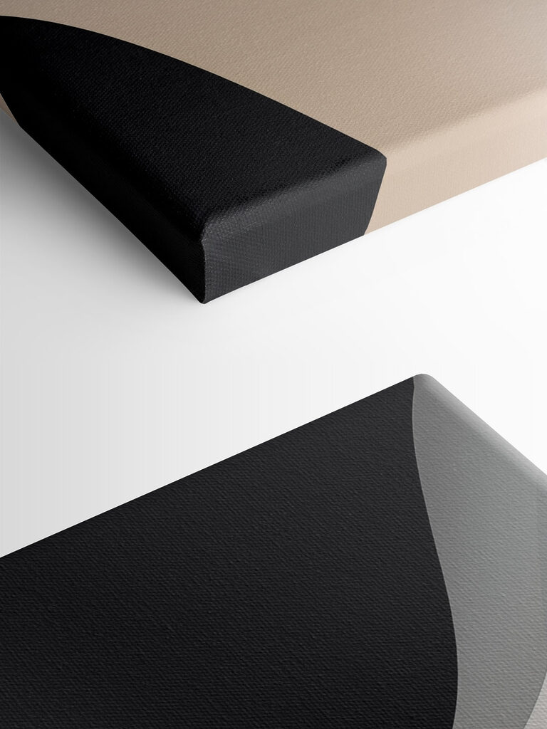 Black and white wavy lines