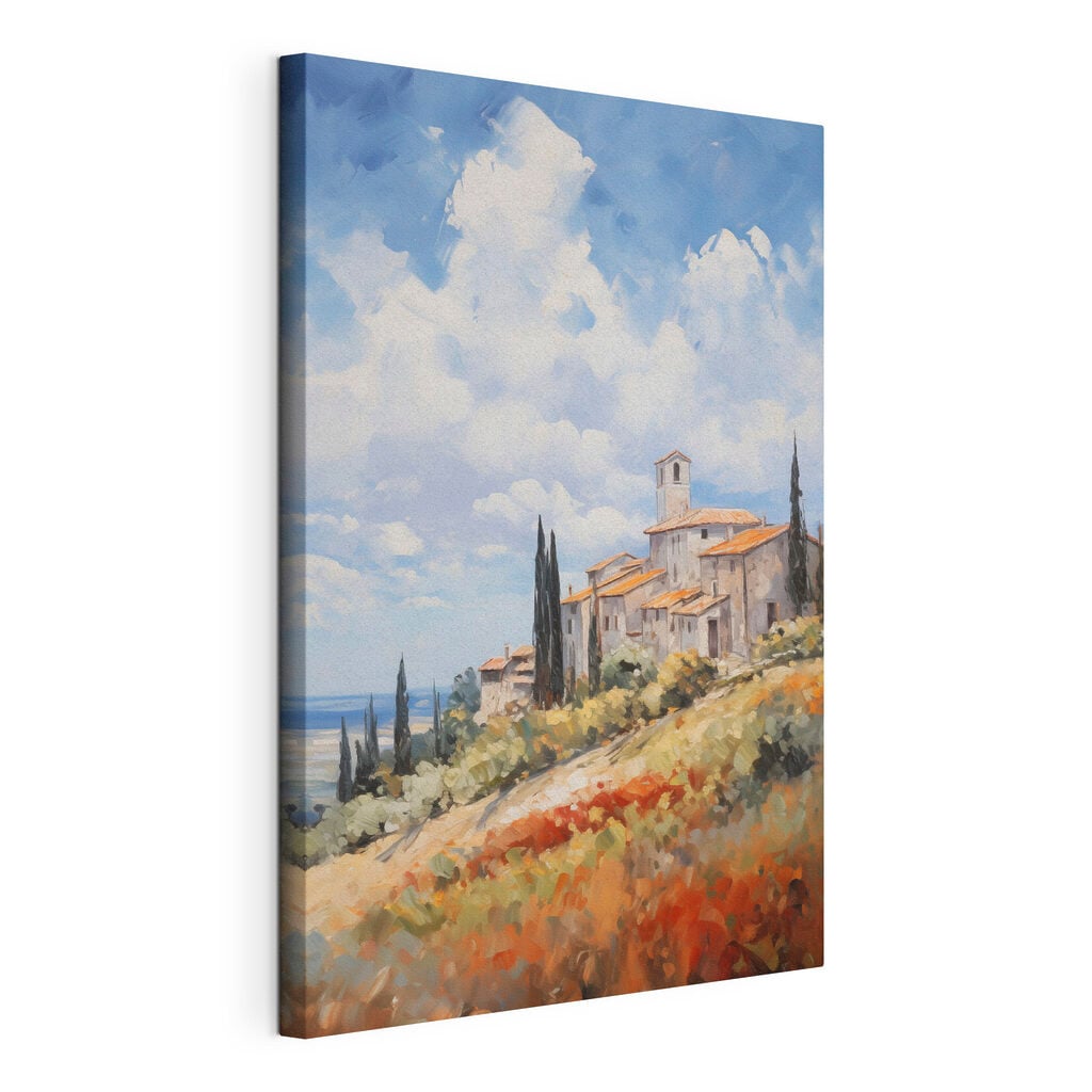 Painting of a village