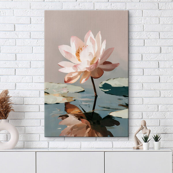 Tableaux Tableaux Une fleur dans l'eau (UGS : s47093)