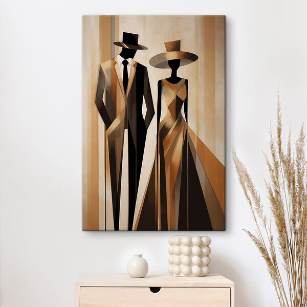 Tableaux Tableaux Tableau représentant un homme et une femme (UGS : s47356)