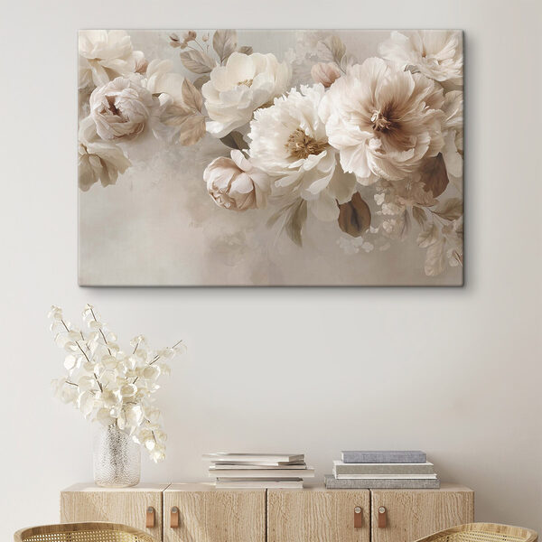 Tableaux Des fleurs délicates aux teintes douces et discrètes