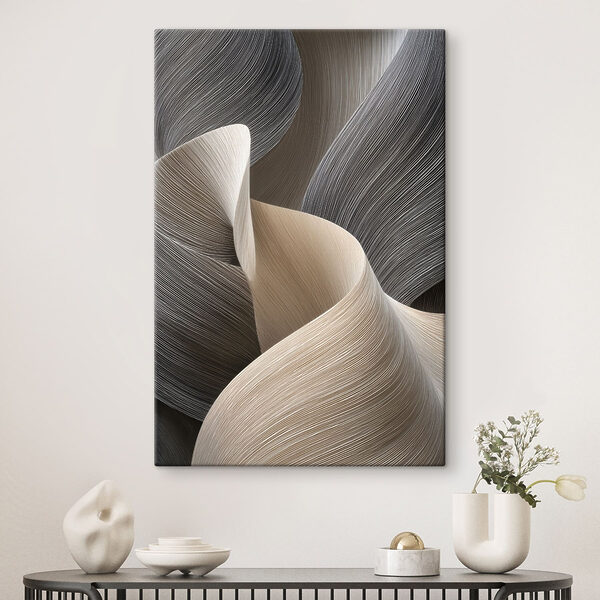Tableaux Des lignes fluides dans des teintes subtiles