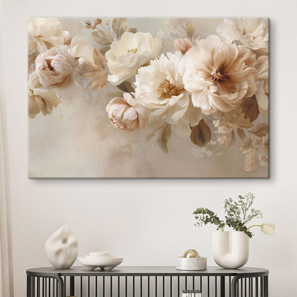Tableaux Tableaux Fleurs aux teintes douces et discrètes (UGS : s47702)