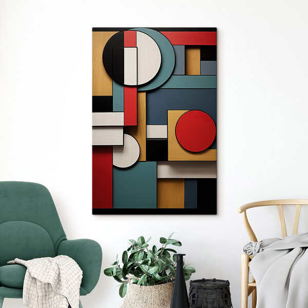Tableaux Tableaux Motif géométrique coloré (UGS : s47875)