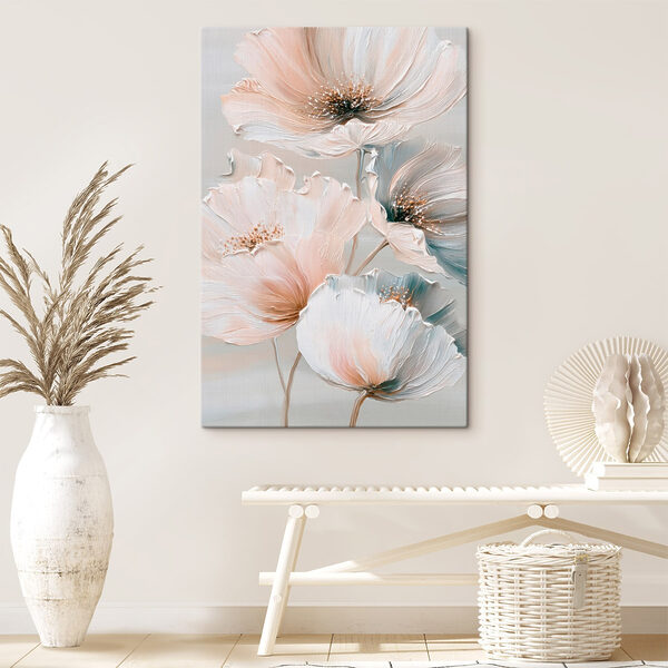 Tableaux Tableaux Des fleurs délicates aux teintes pastel douces (UGS : s47961)