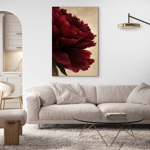 Tableaux Tableaux Fleur rouge éclatante en pleine floraison (UGS : s48134)