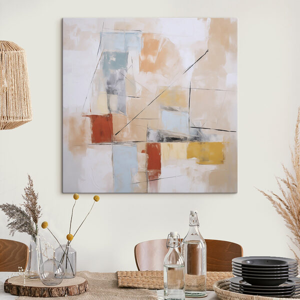 Tableaux Tableaux Peinture représentant une œuvre d'art colorée (UGS : s48418)